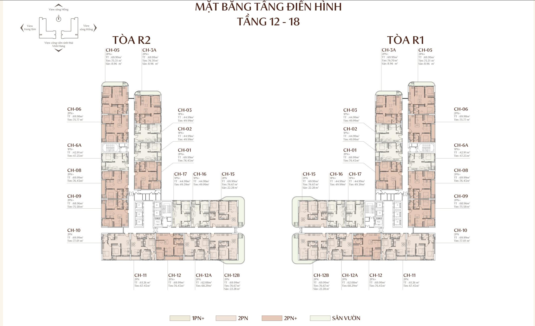 Mặt bằng dự án Riviera residences hanoi
