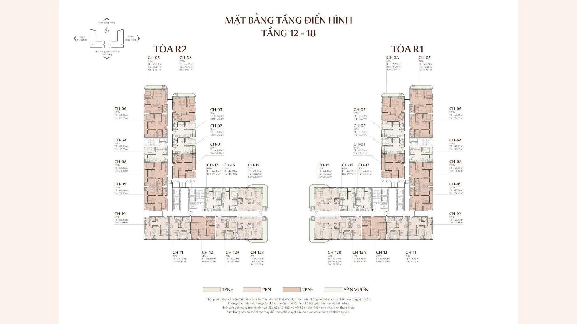Mặt bằng dự án Rivea Residences
