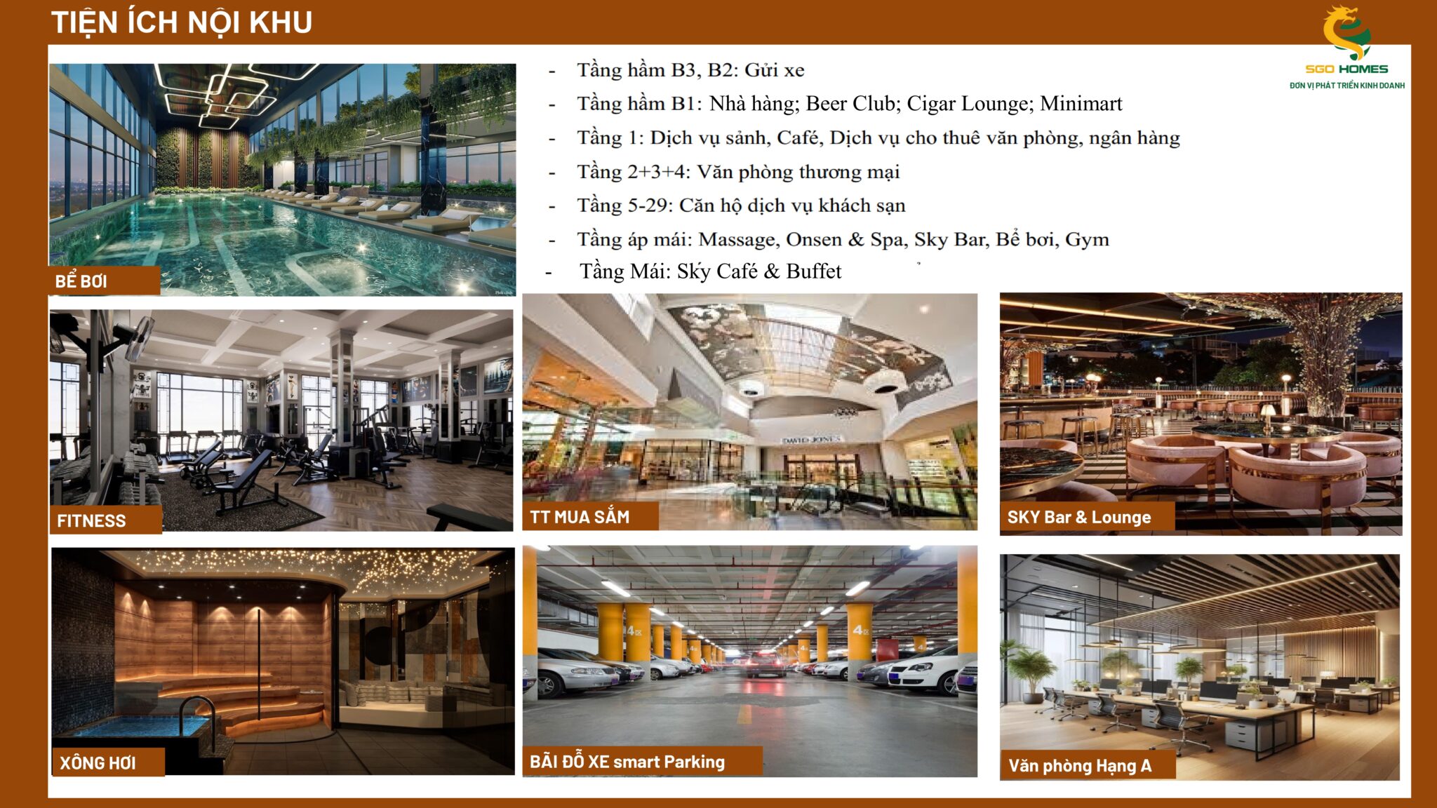 Tiện ích xứng tầm - Giá bán dự kiến TIG Infinity