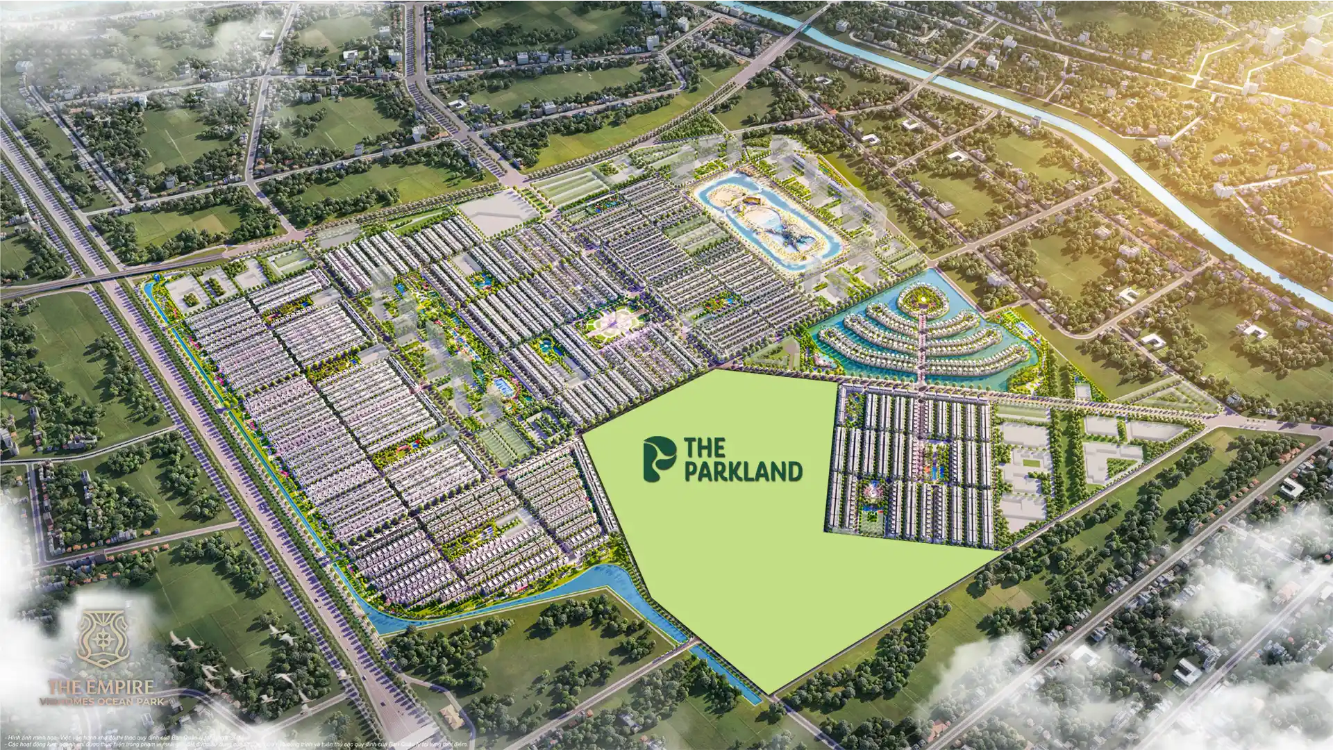 Vị trí Phân Khu The Parkland