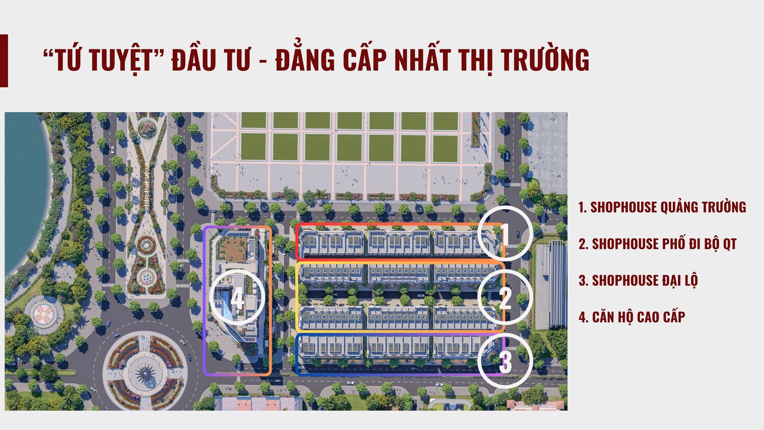 Mặt bằng Phố đi bộ Central Square Thái Nguyên