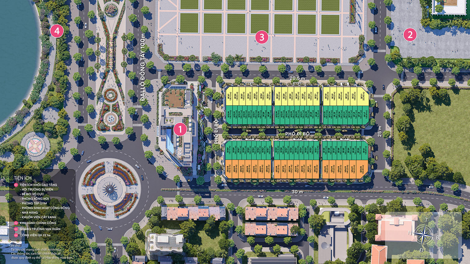 Mặt bằng Sophouse Central Square Thái Nguyên