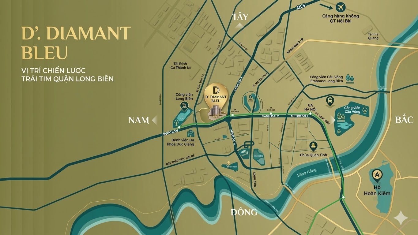 Vị trí D’. Diamant Bleu