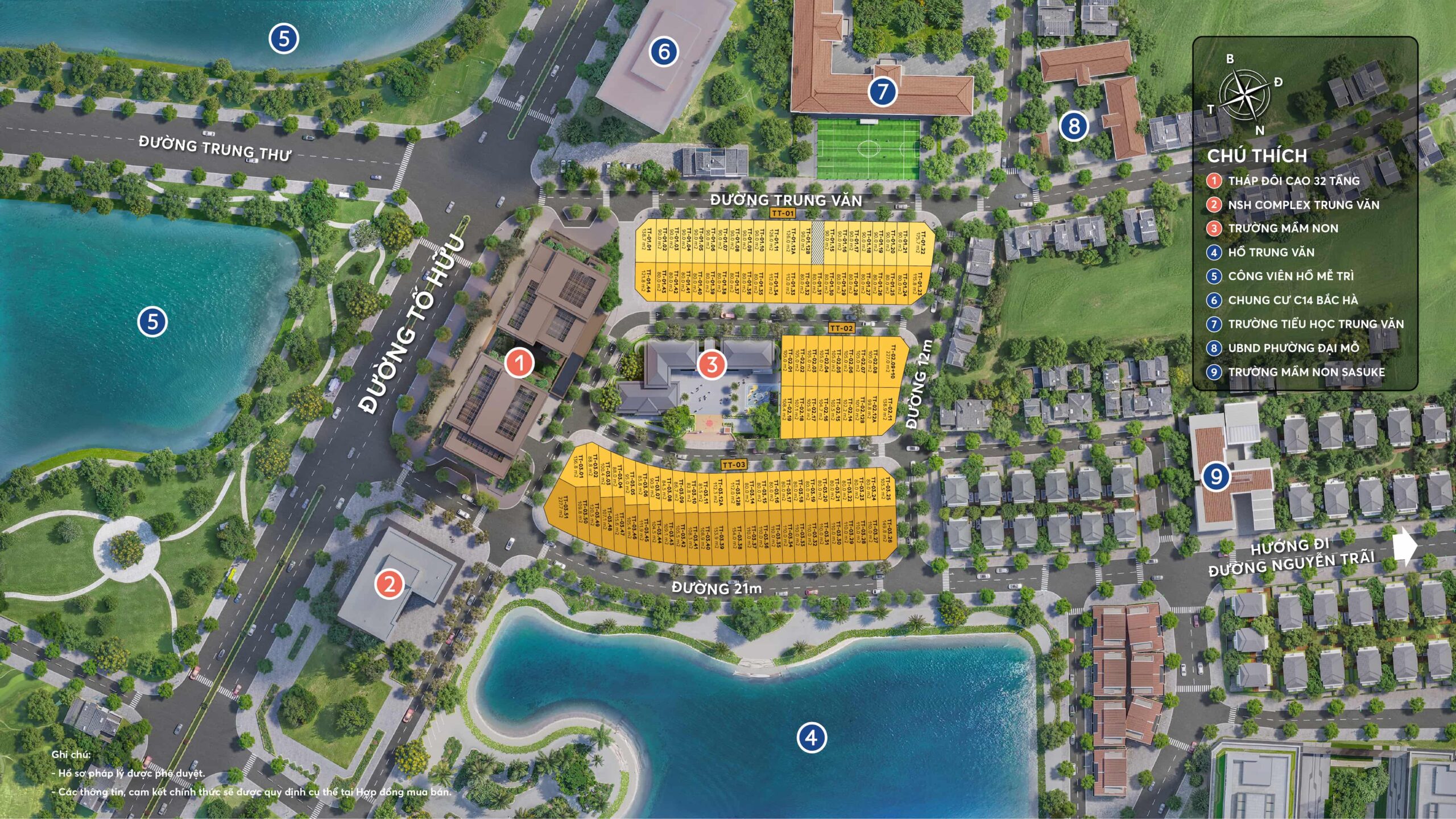 Mặt bằng Central Lakeside Trung Văn