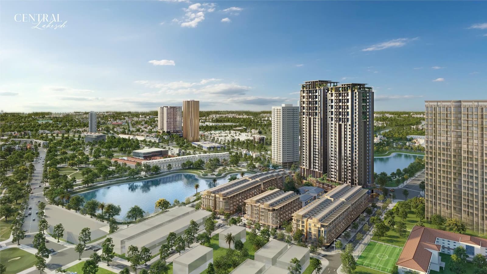 Phối cảnh central lakeside