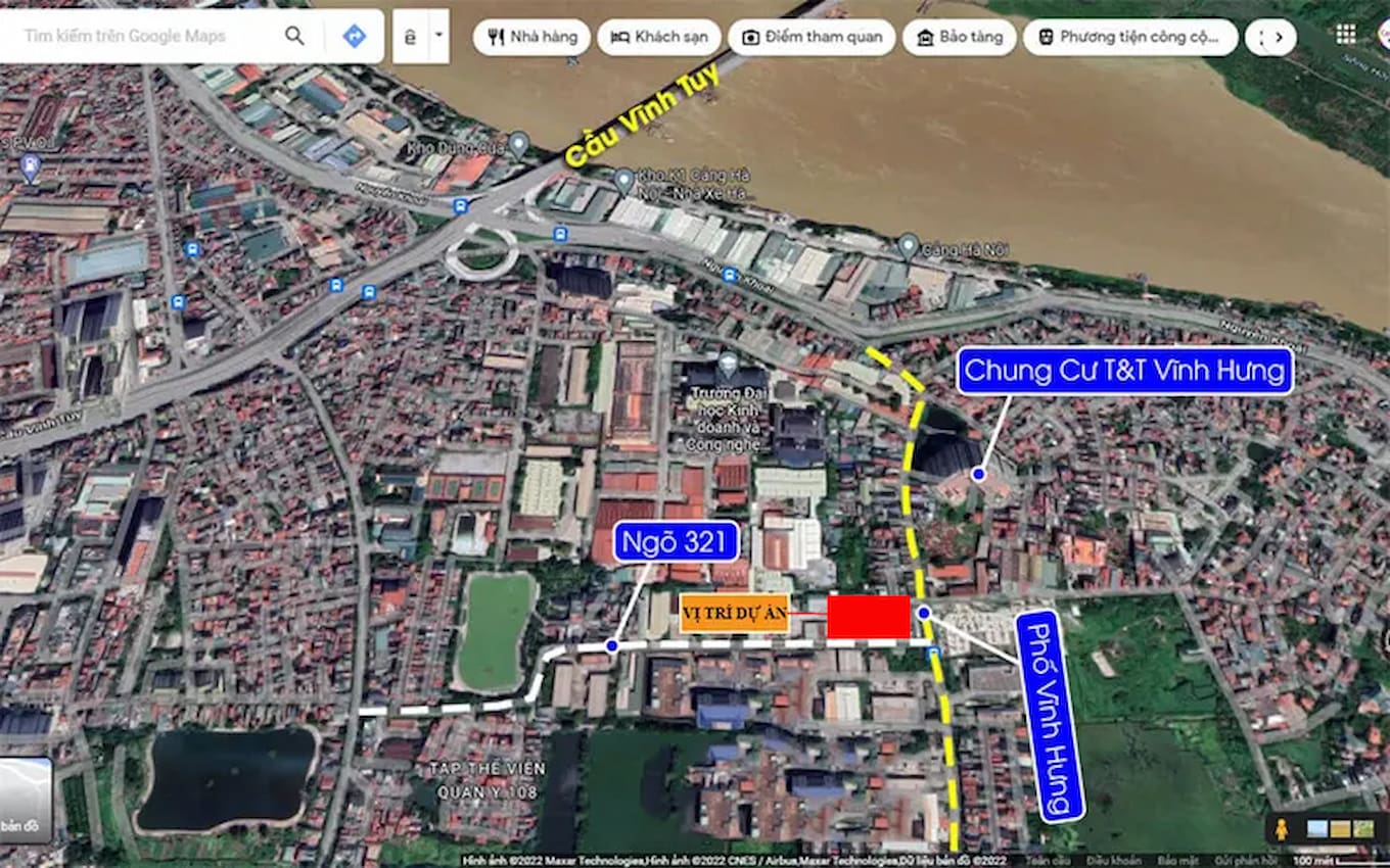 Vị trí Nhà ở xã hội Đoàn Kết